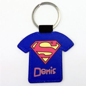 Llavero personalizado con fotos piel camiseta