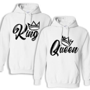 Sudaderas King Queen con capucha
